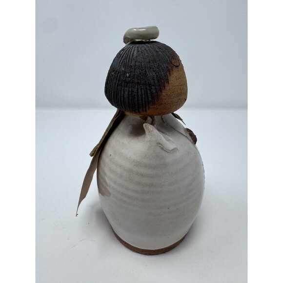 Val Knight Original Studio Stoneware Angel Figurine Native American Signed 5.5” - Picture 3 of 10